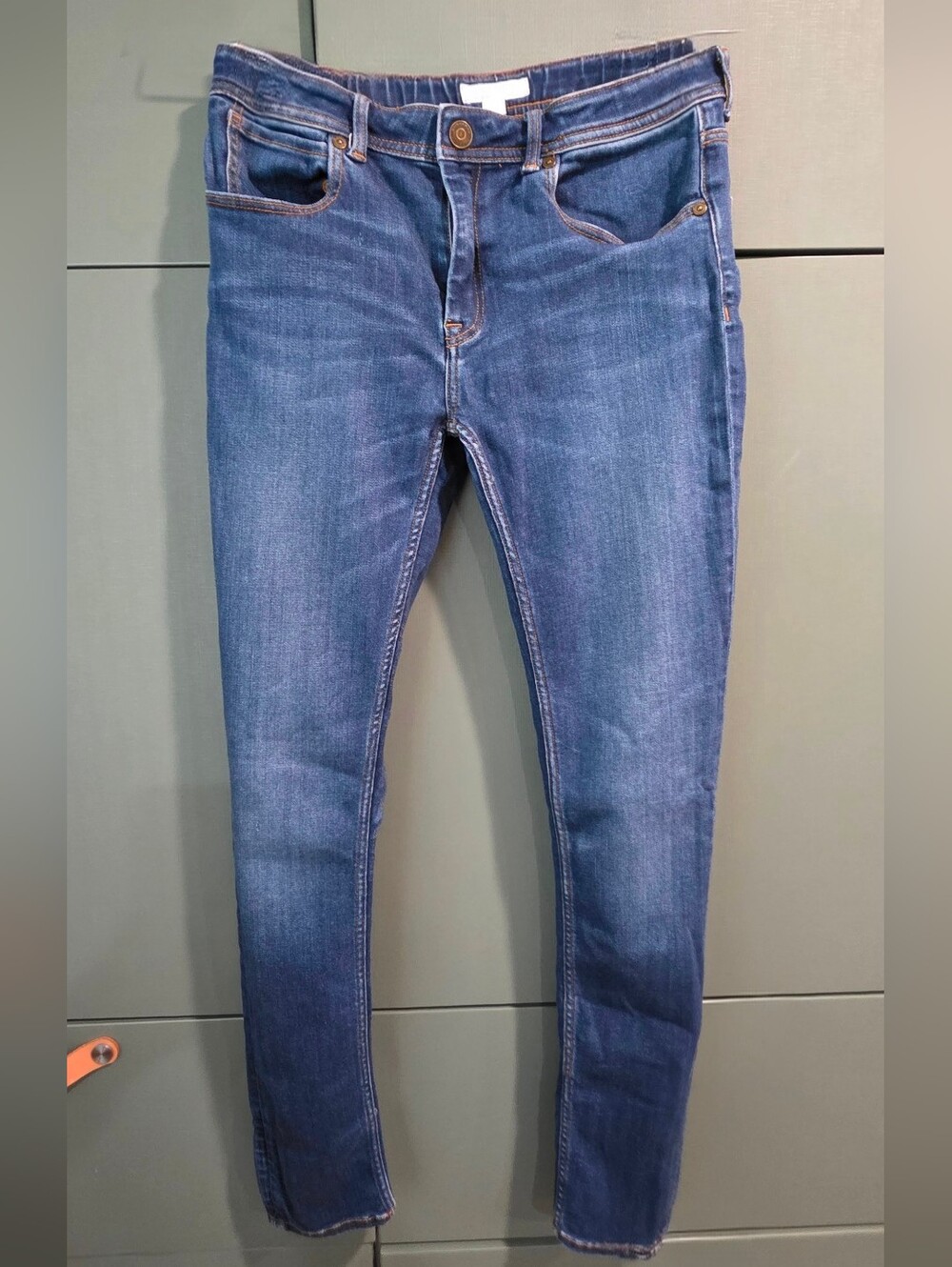 203 Burberry Children Dark Wash Skinny Jeans Size 12Y / 155/ 80